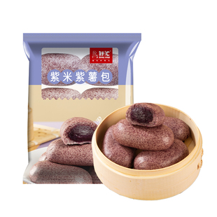 舒汇紫米紫薯包速冻生点心甜食杂粮细作儿童营养美味早餐6只390g