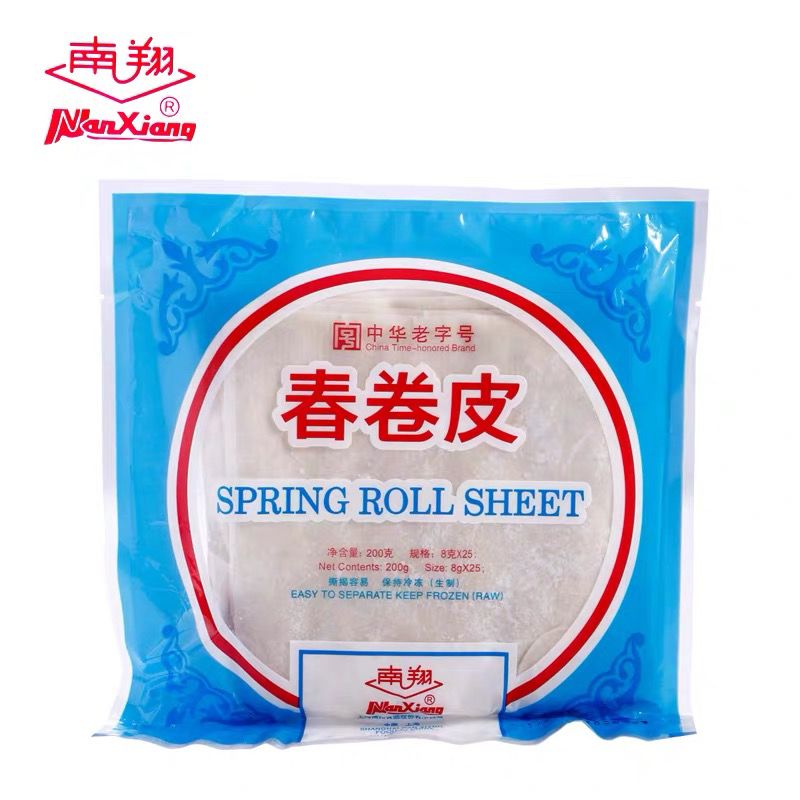 上海南翔春卷皮春饼油炸点心方形