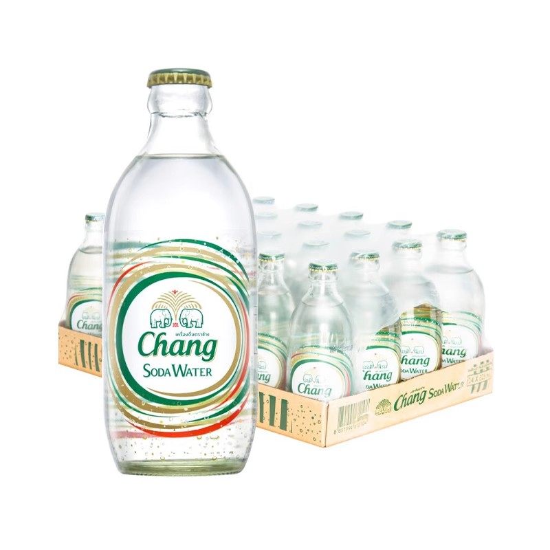 泰国进口chang泰象苏打水325ml24整箱泰象天然气泡水无糖苏打水