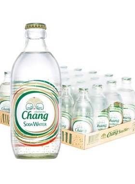 泰国进口chang泰象苏打水325ml24整箱泰象天然气泡水无糖苏打水