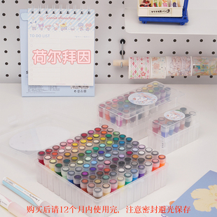 琥珀川 荷尔拜因进口丙烯颜料分装1g 12色 36色 102色迷你套装颜