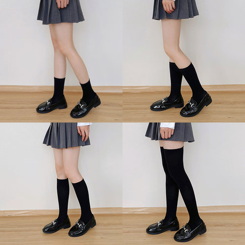 漫画腿小腿袜学院风百搭