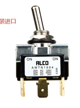 TE泰科 AWTN1504 钮子开关  双刀双掷触点配置 20A 250V  按钮