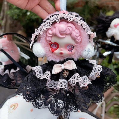 sp搪胶娃娃毛绒玩偶娃衣冬日乐章系列SkullPandy盲盒泰国限定衣服