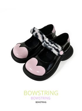 BOWSTRING 原创设计新品学院风搭扣玛丽珍女日系学院风百搭小皮鞋