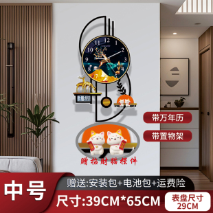2025年新款创意时尚网红客厅静音挂钟简约现代立体室内高级挂表