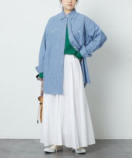 初原家女士宽松衬衣长袖衬衫春秋男友范 FREAKS STORE纽扣纯色