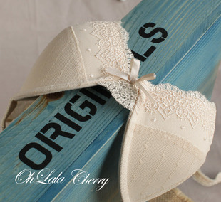 艾塔丽丝特价迷幻梦境淡雅文胸漂亮杏色下厚上薄简单定型不聚拢