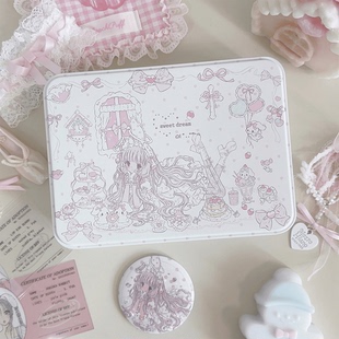 原创设计无属性铁盒可爱简约三寸照片小卡封口贴收纳茶话会小叽