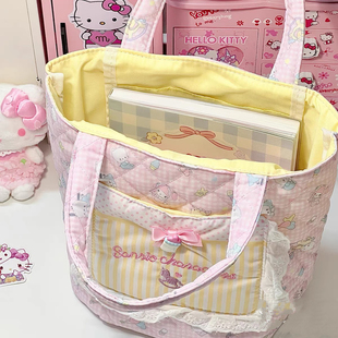 奶瓶baby婴儿系列 夹棉手提袋 摇摇马便当包手提包多用 可爱少女