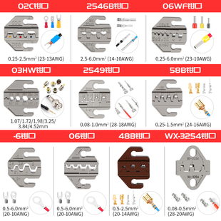 HESO衡烁手动压线钳SN系列替换磨具 7.5寸钳口模具