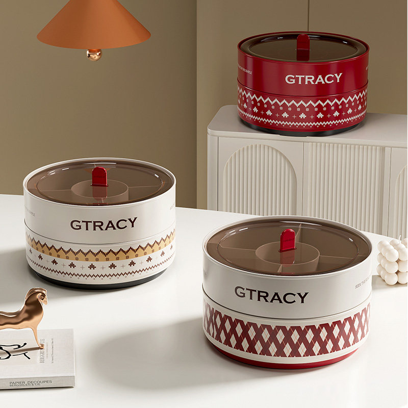 双层塑料结婚乔迁糖果干果盘