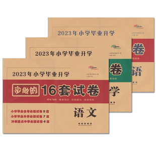 2026小学毕业升学必做的16套试卷语文数学英语单册 小升初试卷小考复习冲刺拔高辅导资料小学六6年级毕业升学测试卷 长春出版社