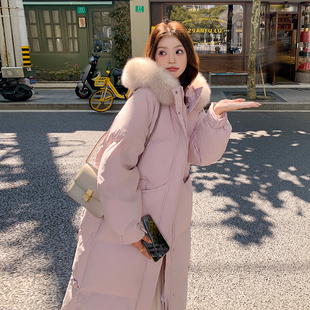 女士中长款羽绒服女冬季2025新款今年流行爆款冬装保暖外套女款