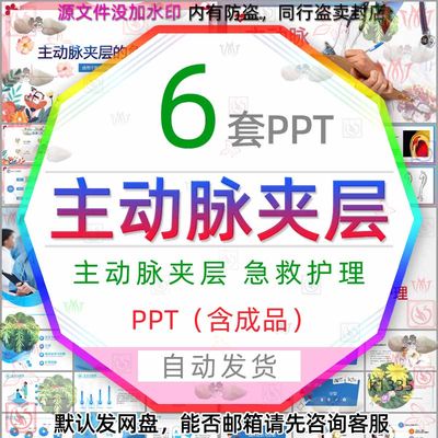 医院医学主动脉夹层的急救护理PPT模板急诊科医疗临床症状与诊断