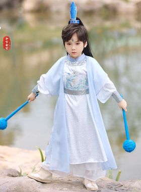 男孩汉服敖丙哪吒套装cos儿童魔童降世闹海动漫哪咤2表演出服装春