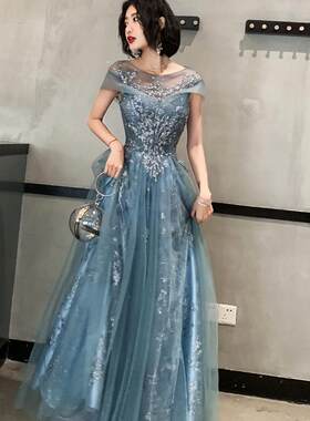 婚礼年会长款仙气梦幻礼服