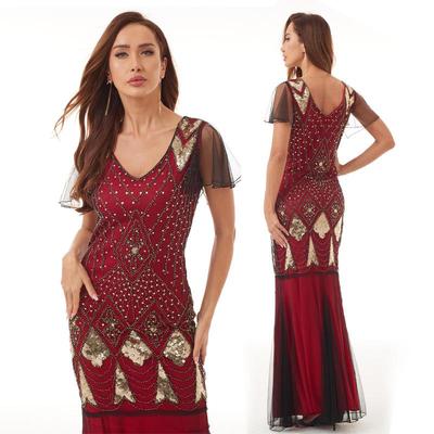 财阀千金鱼尾裙晚宴年会礼服性感