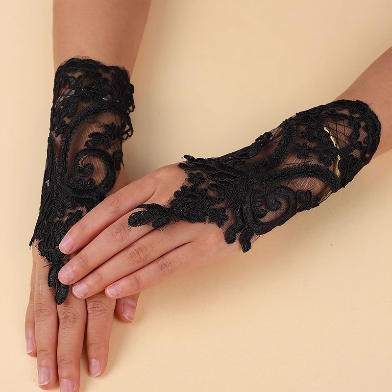 夏季防晒复古手套万圣节新娘婚纱