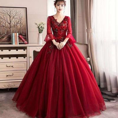 高端蓬蓬裙主持人礼服