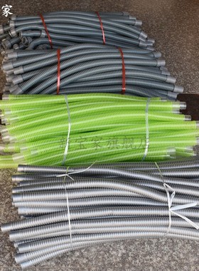 32下水管 下水器大小头排水软管水槽面盆洗衣池青苹果好灰色70cm