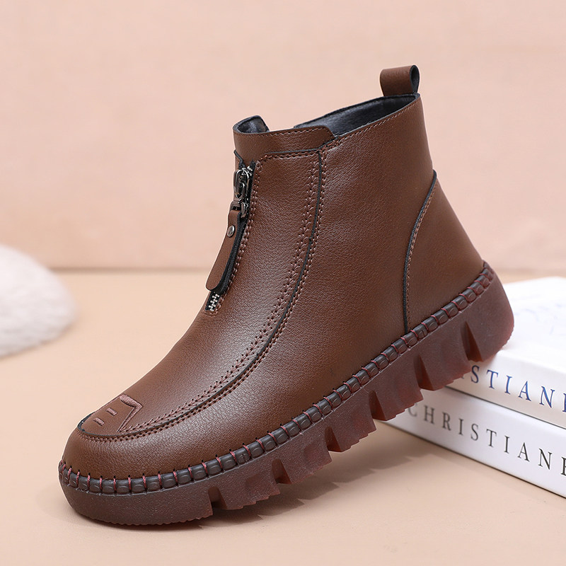 冬季老北京布鞋女棉鞋加绒保暖妈妈鞋牛津底手缝线防水女鞋防滑靴,女鞋,马丁靴,淘宝优惠券,粉丝福利购,淘宝优惠卷