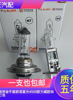 适用于长安商用金牛星欧诺星光4500欧力威欧尚近光灯远光卤素大灯