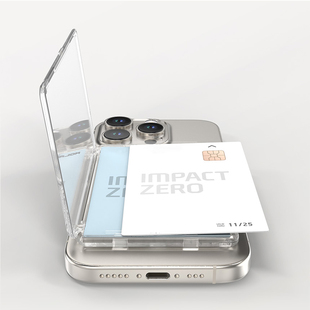 磁吸透明翻盖卡包卡片收纳卡槽适用于苹果iPhone16三星小米红米华为荣耀vivo手机磁吸车载相片证件收纳盒硬壳