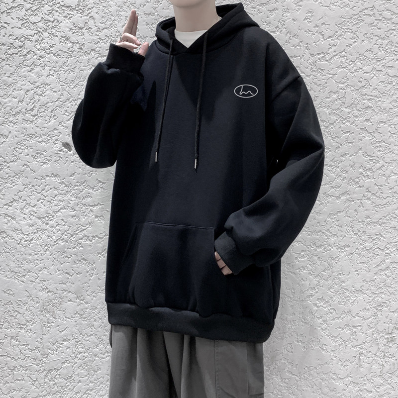 2026秋冬新款潮牌ins风宽松连帽卫衣大码情侣外套A025-W103-P55，女装短外套，电商A025