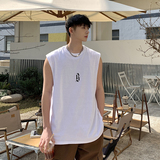 @2025夏装美式字母运动坎肩背心休闲无袖t恤A025-B305-P25控38，男装背心/马甲，电商A025