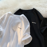 2026夏装字母印花宽松圆领短袖T恤平铺A025-T7379-P25控38，男装T恤，电商A025