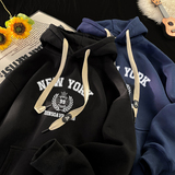 A025-W661-P50加绒602025春装字母连帽卫衣上衣潮牌美式重磅情，男装卫衣，电商A025