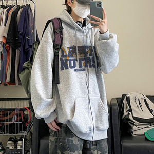 2025秋装美式hiphop潮牌宽松连帽卫衣 A025-W605-P55 控78 加绒65图片