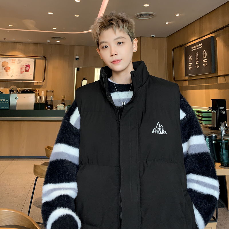 B330B-P68控882024立领棉马甲宽松保暖加厚棉衣坎肩外套男，男装棉衣，电商A025