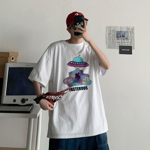 2026夏装新款小熊宽松圆领大码短袖T恤情侣 A025-T7181-P25 控38图片