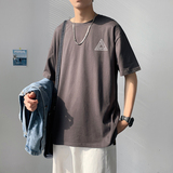 2026夏新款创意小字母大码圆领短袖T恤情侣A025-T7195-P25控38，男装T恤，电商A025