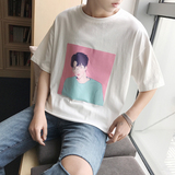 2021热卖夏装款小情新人物印花圆领短袖T恤A025-T183-P3545，男装T恤，电商A025