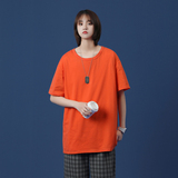 2026夏装新款纯色圆领短袖T恤中性风~18色有大货A025-T33-P12，男装T恤，电商A025