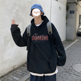 2026秋冬创意字母宽松连帽加绒卫衣大码情侣A025-W133-P50控68，男装卫衣，电商A025