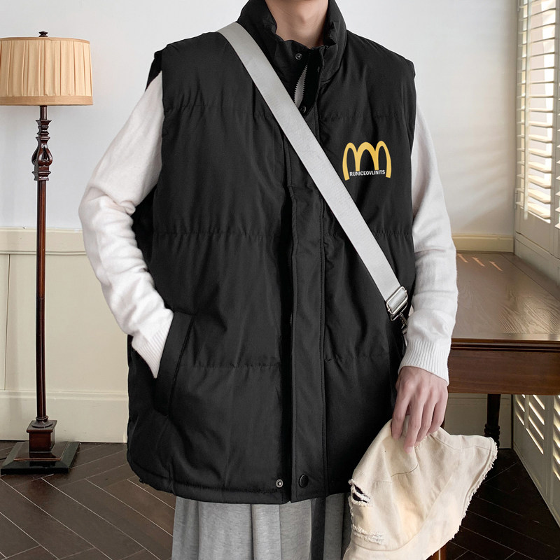 B336A-P68控882025冬季马甲棉衣加厚坎肩外套高街无袖棉服,男装棉衣,电商A025