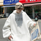2026秋装新款简约字母大码连帽卫衣外套港风A025-W503-P50控68，女装短外套，电商A025