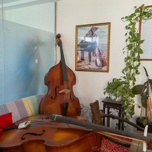 低音大贝司贝斯大提琴贝低音大提琴实木手工制作