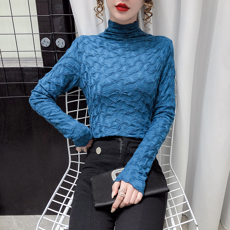 Long sleeve pleated top with 2021 spring dress for women