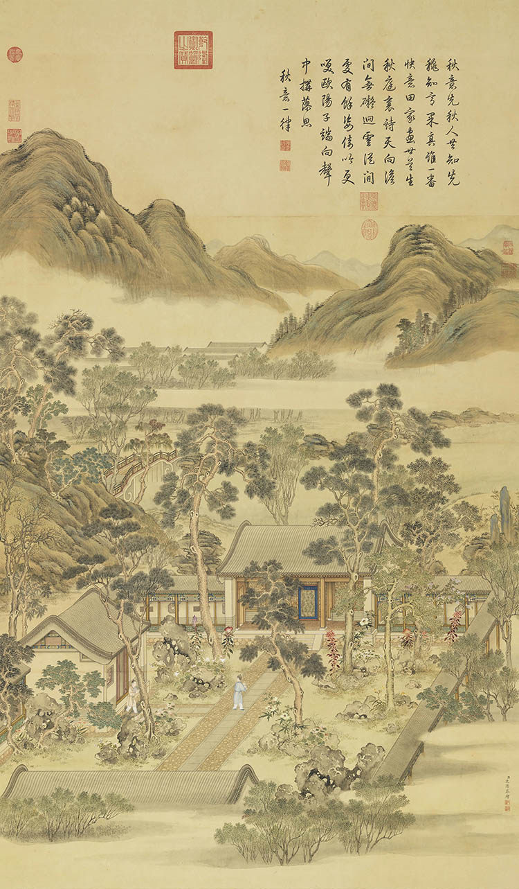 夷则清商图.清.沈源.绘   国画
