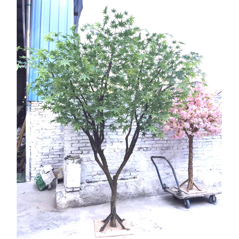 2.5m仿真绿枫树鸡爪械五角枫假树绿植植物橱窗装饰 maple tree