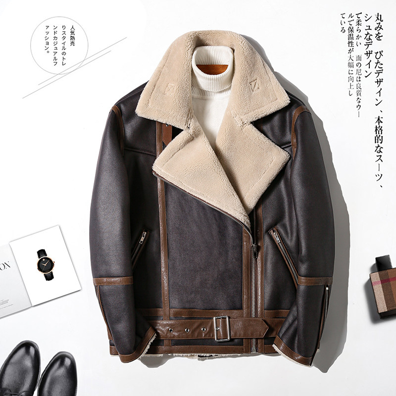 2025年冬季新款大码皮毛一体休闲夹克外套男D209A-PT8808-P265,男装夹克,电商D209A
