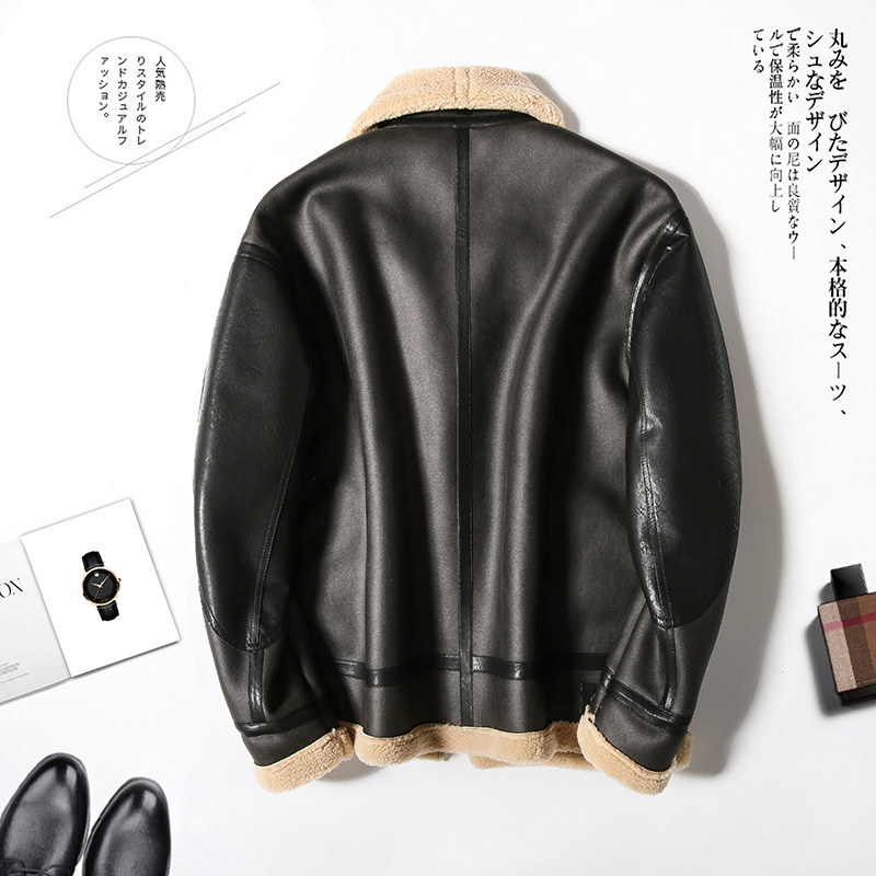 2025年冬季新款大码皮毛一体休闲夹克外套男D209A-PT789-P245,男装夹克,电商D209A