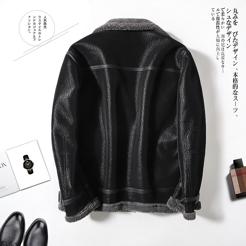 2025年冬季新款大码皮毛一体休闲夹克外套男D209A-PT6699-P245,男装夹克,电商D209A