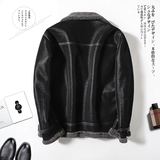 2025年冬季新款大码皮毛一体休闲夹克外套男D209A-PT6699-P245，男装夹克，电商D209A