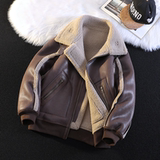 绒毯风冬季主推新款皮毛一体夹克男外套D209A-PT669-P255两色，男装夹克，电商D209A